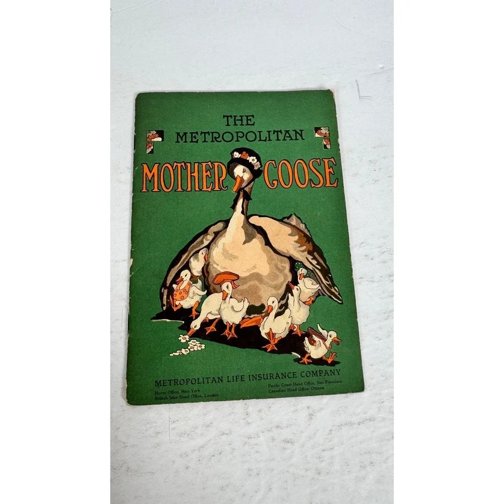 Metropolitan Mother Goose Elizabeth C. Watson 1921 Illustrated Children's Book